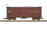 Early 1900s Vintage Wood Boxcar - Ready to Run -- Nevada Central Railroad #204 (Boxcar Red)-2