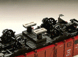 Track Cleaning Attachment -- For Freight Cars with 300mm-Length Twin Axles