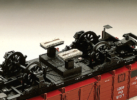 Track Cleaning Attachment -- For Freight Cars with 300mm-Length Twin Axles