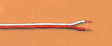 2-Conductor Wire -- 20 Meters, Orange/White