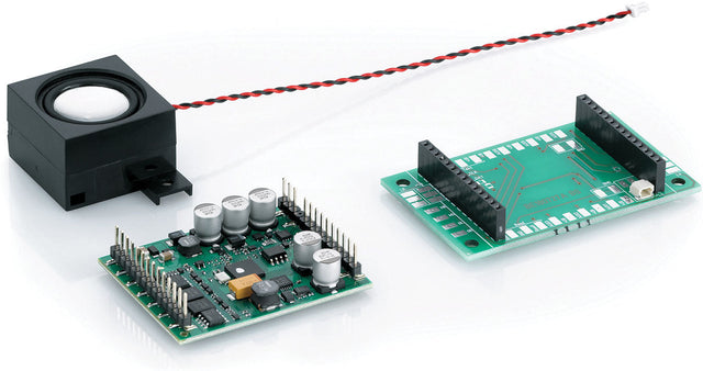 Retrofit Sound and Control DCC mfx Decoder -- 28-Pin (Use 426-55529 Interface on Older 10-Pin Units)