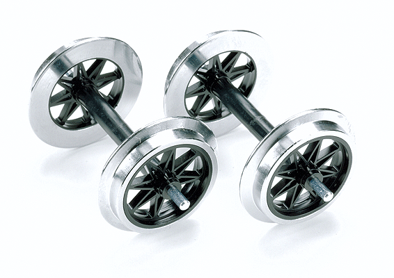 Metal Double-Spoked Wheel Set pkg(2)