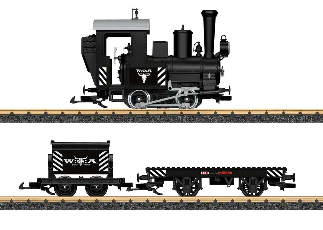 Wacken Open Air  W:O:A(R) Starter Set - Standard DC -- 0-4-0T, 2 Cars, Track Circle, Speed Controller-1