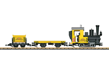 Construction Site Starter Set - Standard DC -- 0-4-0T, 2 Cars, Track Oval, Speed Controller 120V, Stickers for Loco and Car-1