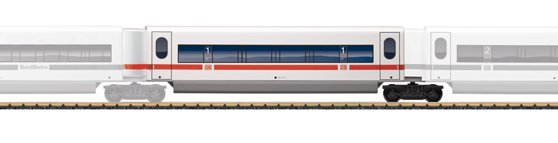 Class 406 ICE 3 MF 1st Class Coach (Transformer Car) - Ready to Run - Toy Trai -- German Federal Railroad DB (Era V, white, orange)