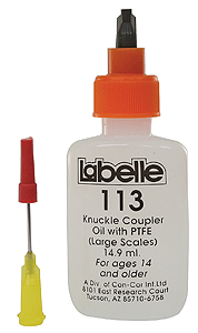 Knuckle Coupler Lubricant - 1/2oz  14.8mL -- For O & Larger Scale Knuckle Couplers