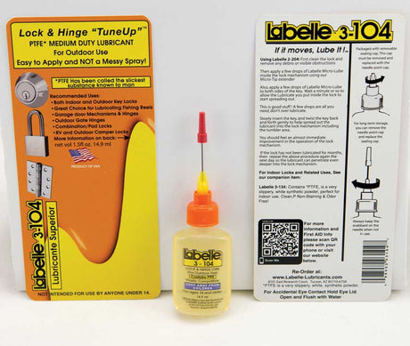 Outdoor Lock and Hinge Lube -- 1/2oz  14.9ml