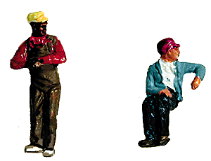 Contemporary Diesel Engineer/Fireman Set pkg(2) -- Slouching & Leaning