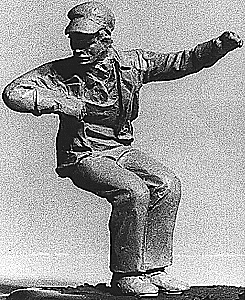 Steam-Era Engineer & Fireman Set (Painted) -- Slouching & Leaning