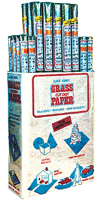 Grass paper merchandiser