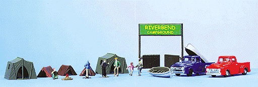 Scene Essentials (Figures, Vehicles & Accessories) -- Campground Set