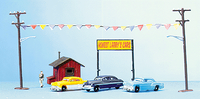 Used Car Lot Set - Scene Essentials