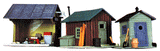 Trackside Shanties -- Kit - 3 Different Shacks-1