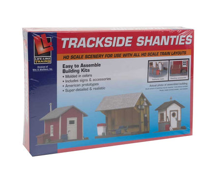 Trackside Shanties -- Kit - 3 Different Shacks-2