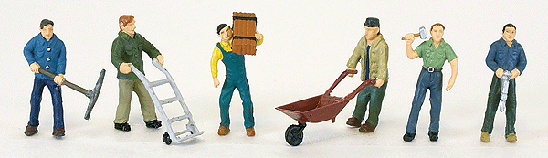 SceneMaster(TM) Figures -- Railroad Workers pkg(6)