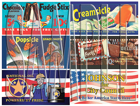 SceneMaster(TM) Billboard Assortment -- Good Humor - Breyer's Ice Cream(TM) Set of 12 Different Signs