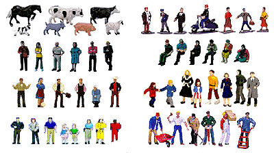 SceneMaster(TM) Figures -- Assortment Includes 3 ea Of #'s 1681,1682,1685,1686,1687,1688,1689,1690