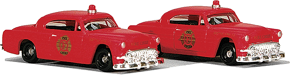 Fire Chief Cruiser - Assembled - SceneMaster(TM) -- pkg(2)