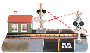 Crossing Gates -- Operating Crossing Gates w/Lights & Bell