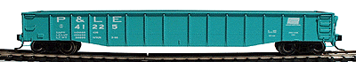 PROTO 2000 52' 6" Drop End Mill Gondola - Assembled, Single Car -- Pittsburgh & Lake Erie #41255 (Jade Green, white lettering)