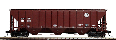 PROTO 2000 4427 PS2-CD 13 Rib High Side Covered Hopper - Assembled -- Burlington Northern & Santa Fe #415999 (cross herald, Mineral Red)