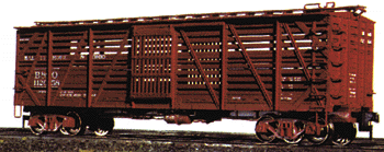 PROTO 2000 40' Mather Stock Car Set-Assembled -- B&O (brown w/white lettering) 3 Single & 3 Double Deck Cars