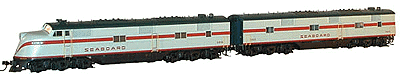 PROTO 2000 Diesel E6A (Powered) & B (Dummy) Set -- ATSF #13/13A w/Mars Light (Warbonnet)
