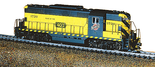 PROTO 2000 Diesel EMD GP9 Phase II Powered -- Chicago & North Western #1720 (yellow, green)