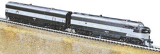PROTO 1000 Diesel C-Liner A/B Set Powered -- New York Central #5008 & 5102 (lightning stripe)