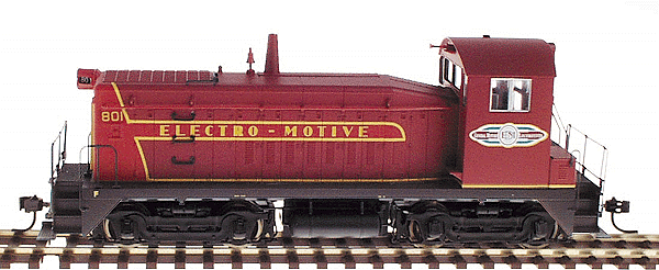PROTO 2000 Diesel EMD SW8/900/600 Switcher Powered -- Electro Motive Division #801 (red, maroon, gold)