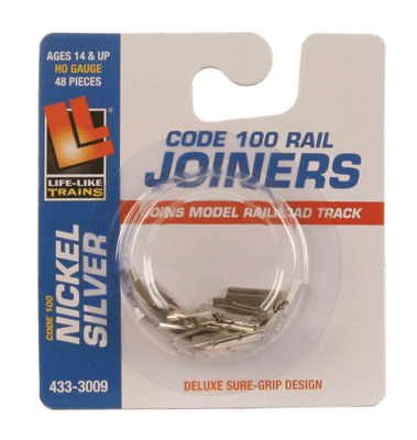 Rail Joiners pkg(48) -- Nickel Silver For Code 100 Track