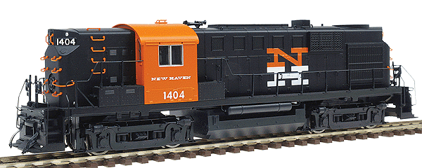 Alco RS11 - Standard DC - PROTO 1000(TM) -- New York, New Haven & Hartford #1404 (black w/red & white herald)