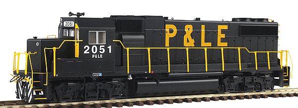 EMD GP38-2 88" Nose - Standard DC - PROTO 2000(R) -- Pittsburgh & Lake Erie #2051 (black, yellow)