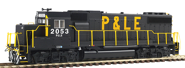 EMD GP38-2 88" Nose - Standard DC - PROTO 2000(R) -- Pittsburgh & Lake Erie #2053 (black, yellow)