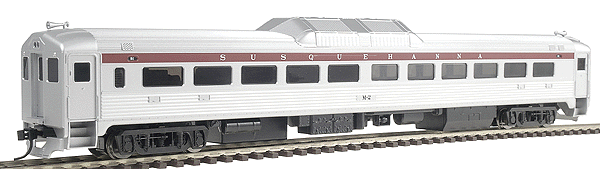 Budd RDC-1 Rail Diesel Car - Coach - Standard DC - PROTO 1000(TM) -- New York, Susquehanna & Western #M-2 (purple letterboard, silver lettering)