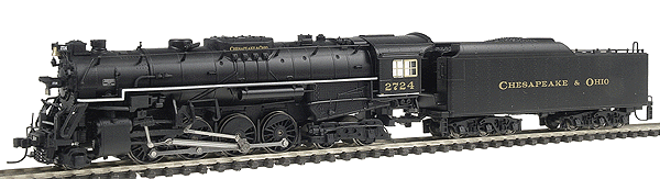Van Sweringen 2-8-4 Berkshire - Standard DC -PROTO(TM) Heritage -- Chesapeake & Ohio #2724