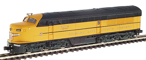 Proto 2000 Diesel F-M Erie-Built A (Powered) Unit Only -- Chicago & North Western #6001A (green, yellow, black)