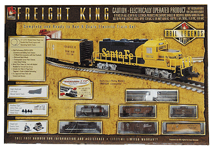 Rail Legends Series Freight King Diesel Freight Set -- New York Central w/Power-Loc(tm) 21x27.5" Double Oval GP20 w/4 Cars & Caboo