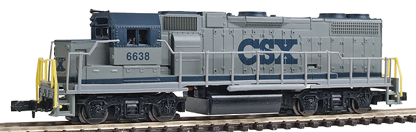 Diesel GP38-2 Powered -- CSX (gray)