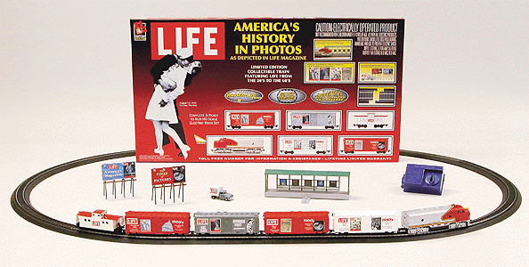 Diesel Freight -- LIFE Magazine; With Power-Loc(TM) Track, F7 Loco, 4 Special Cars & Caboose