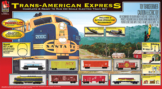 Trans America Express Train Set -- Santa Fe