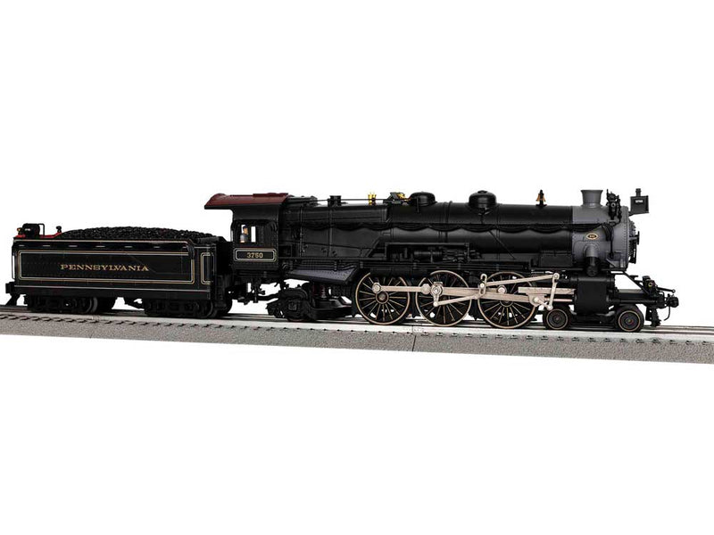 Warren G Harding Funeral Train-Only Set - Legacy Sound and Control -- Pennsylvania Railroad 3750 (black, graphite, Tuscan) and 4 18" Passenger Ca-1