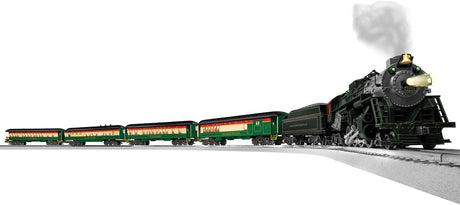 Pennsylvania Limited Train-Only Passenger Set - 3-Rail - LionChief+ 2.0 -- Pennsylvania RR Berkshire 2-8-4, 4 Cars (red, green, cream)