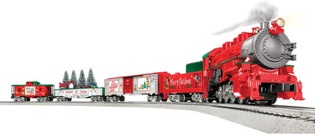 Disney Christmas Freight Set - 3-Rail - LionChief -- Disney 0-8-0, 3 Cars, FasTrack Oval, Remote Control-1
