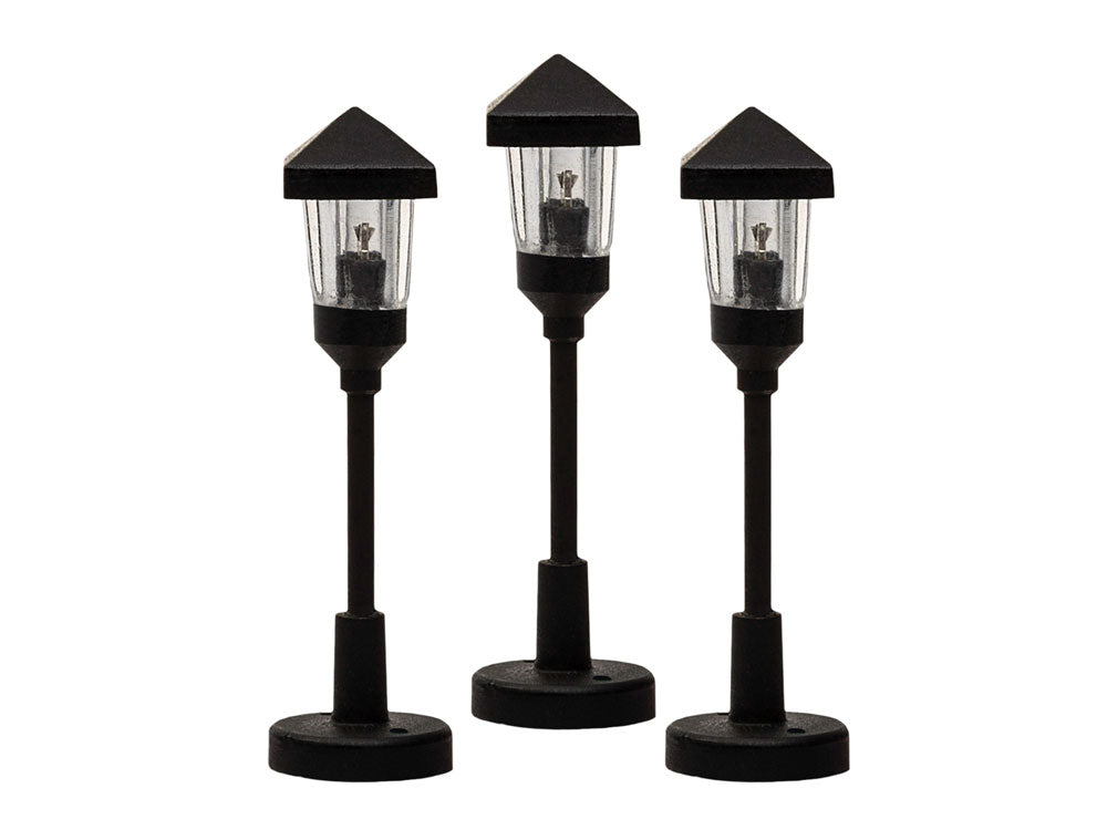 Lighted Gas Lamps -- Clear pkg(3)