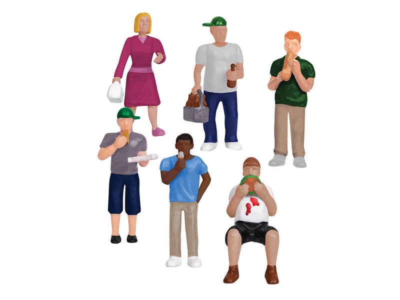 People Eating Figure Pack -- pkg(6)