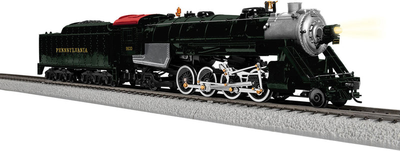 2-8-2 Mikado - Sound and LionChief Bluetooth - DCC Control -- Pennsylvania Railroad 9633 (black, graphite, Tuscan)
