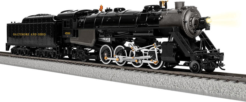 2-8-2 Mikado - Sound and LionChief Bluetooth - DCC Control -- Baltimore & Ohio 4500 (black, graphite)