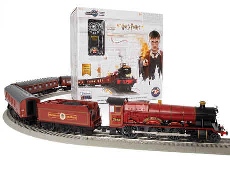 Harry Potter Hogwarts Express - 3-Rail - LionChief 5.0 Bluetooth Sound and Con -- 4-6-0 Locomotive, 3 Cars; FastTrack(R) Oval, Power Pack, Remote-1
