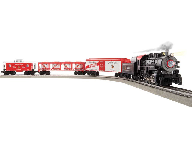 Anhueser Busch Train Set - 3-Rail - LionChief Sound & Control -- 0-8-0, 3 Cars, FastTrack Oval, Power Pack, Remote Controller